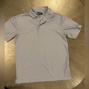 Ben Hogan Men's Polo in Pale Blue Micro-Print